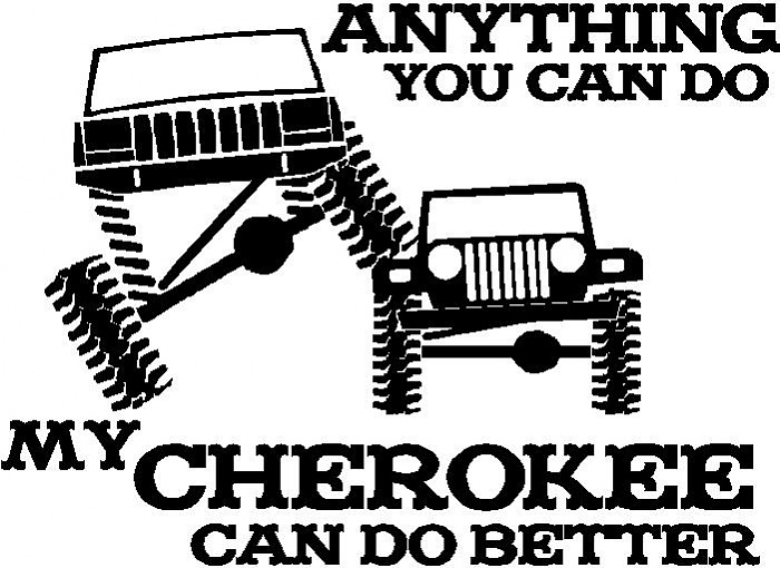 Jeep cherokee windshield decals #4