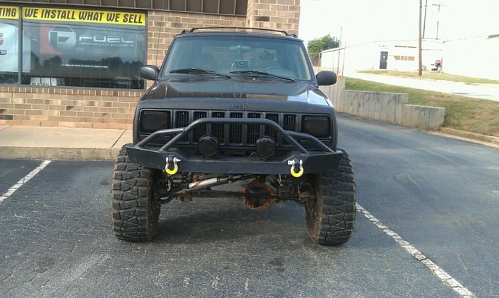 Custom front bumper for jeep cherokee #2