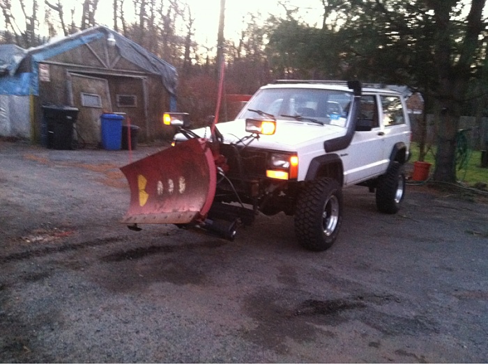Western snow plow jeep cherokee #4