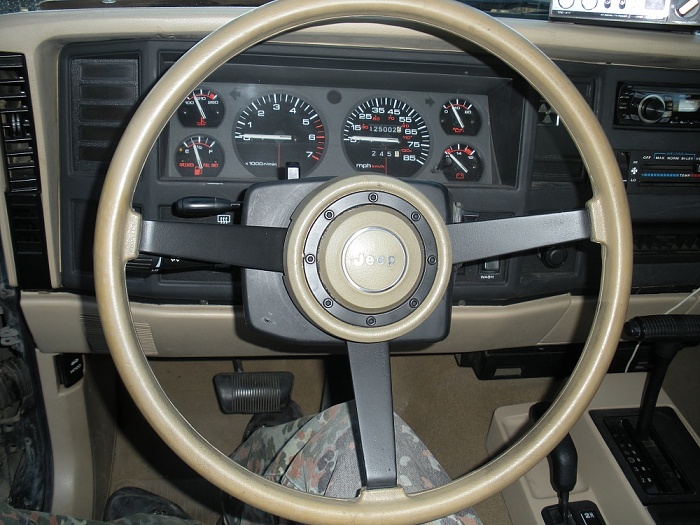 Jeep xj steering wheel swap #3