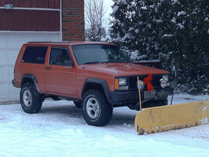 Jeep cherokee snow plowing #3