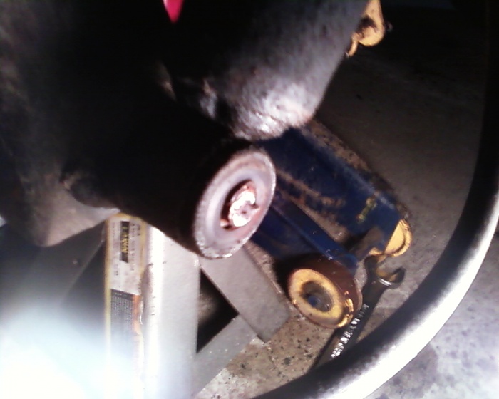 Jeep xj broken shock bolt #3