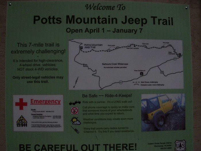 Potts mt jeep trail #1