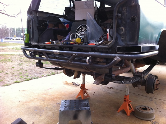 Jeep cherokee rear bumper build