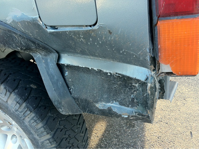 Rear quarter panel damage Jeep Cherokee Forum