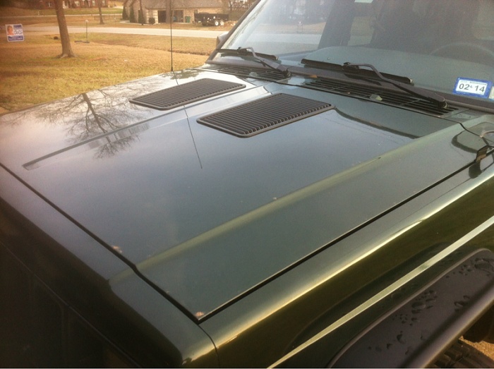 Jeep xj hood louvers #4