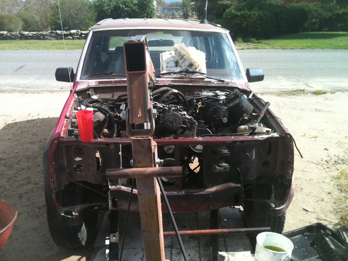Jeep chevy engine swap #4
