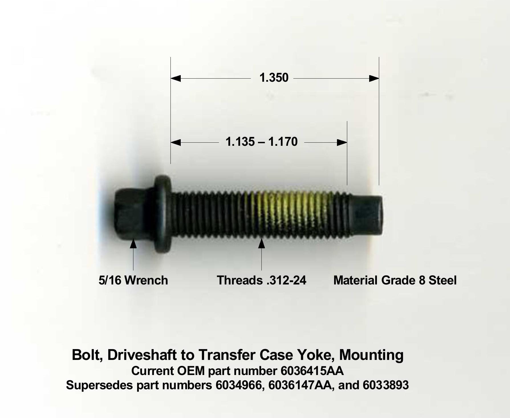 Where to get driveshafts bolts Jeep Cherokee Forum