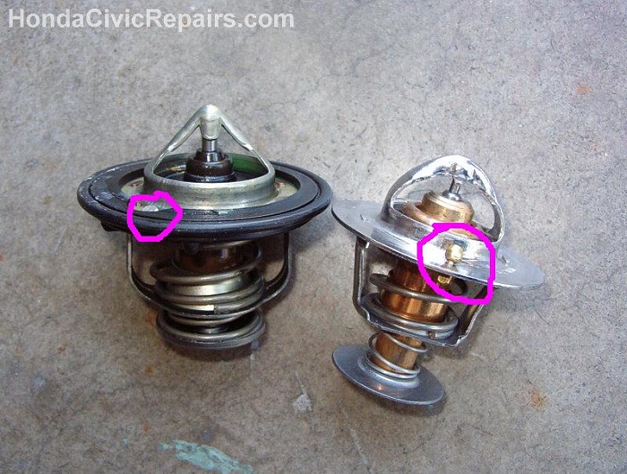 Burping a Renix closed cooling system-honda-civic-thermostat.jpg