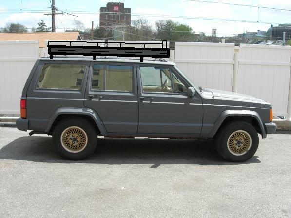 Jeep xj roof top best sale tent rack